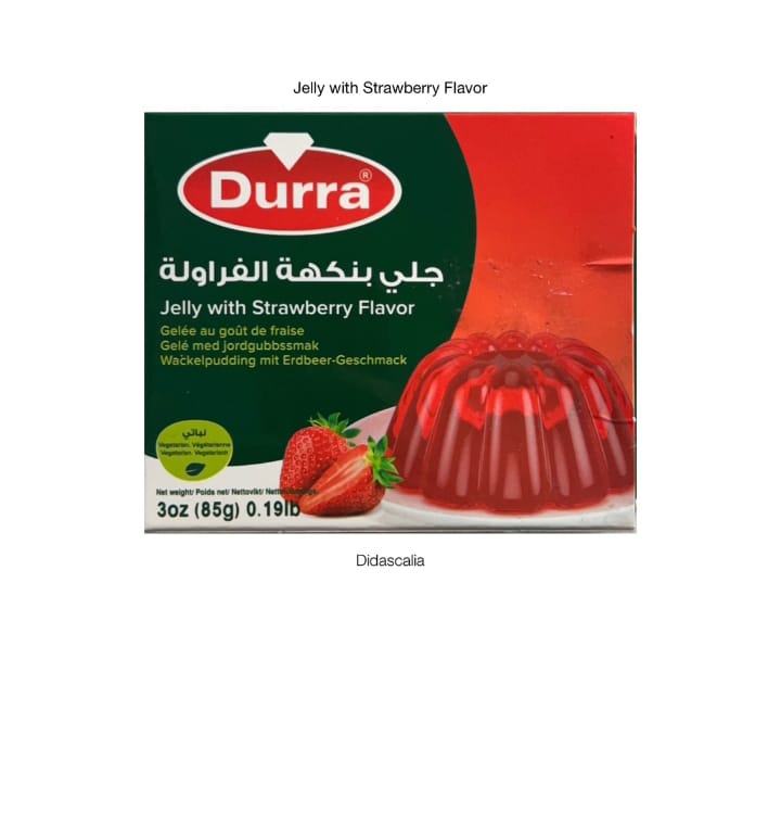 SG/ GELATINA  AL GUSTO DI FRAGOLE 85 G * 48 PZ 0.67 €جيلي بنكهةالفراولة
